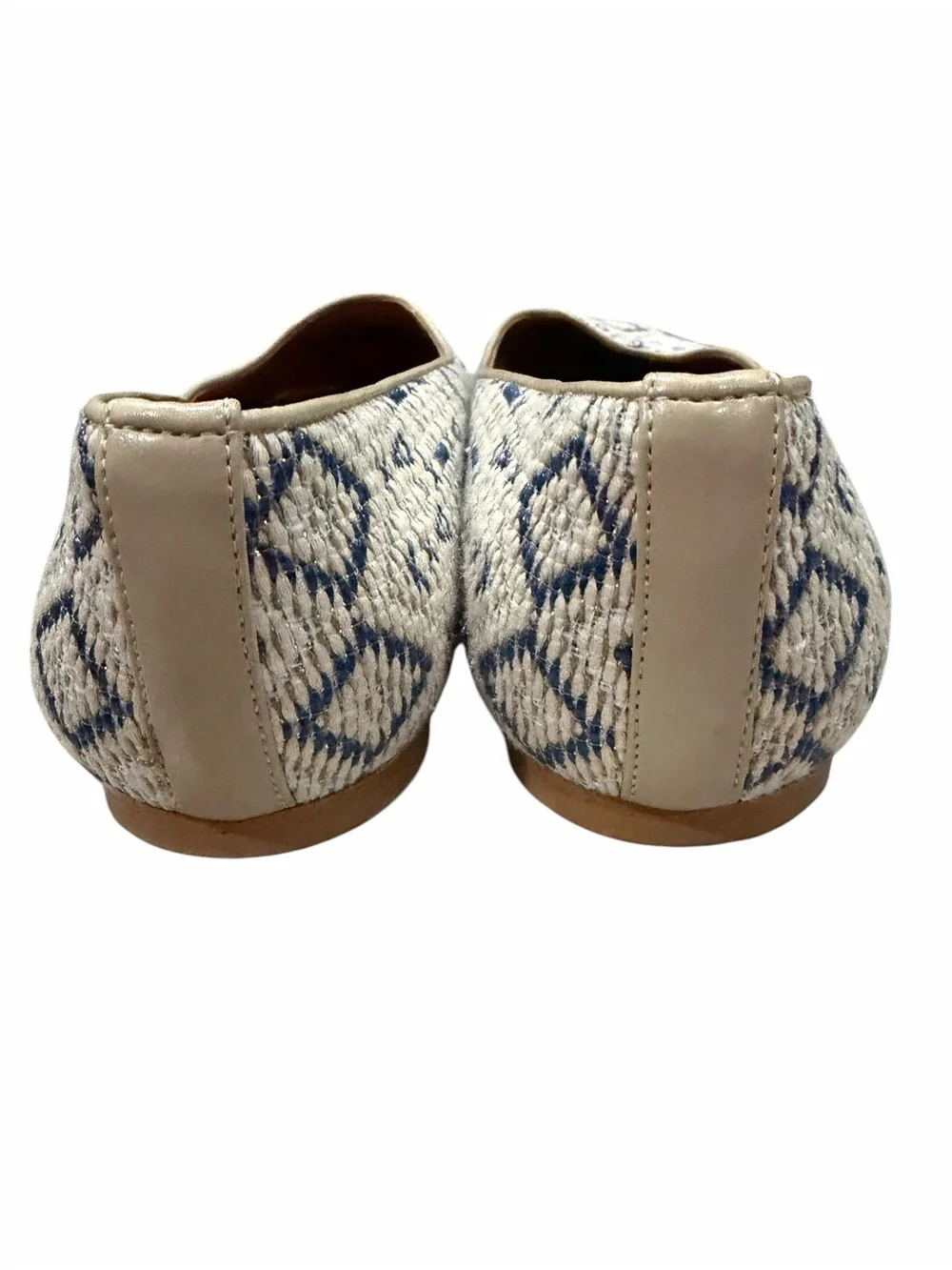 Sundance Calli Flats 7.5 EU 38 Neutral Boho Pointed Toe Slip on Flats S7